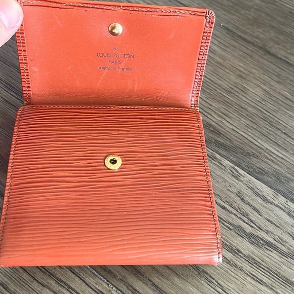 LV Cognac Epi Dual Snap Wallet - Picture 7 of 16